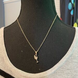 Chic Wine Glass Pendant Necklace